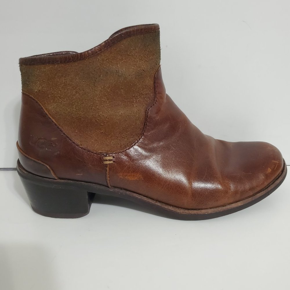 UGG Penolope ankle boots brown leather suede